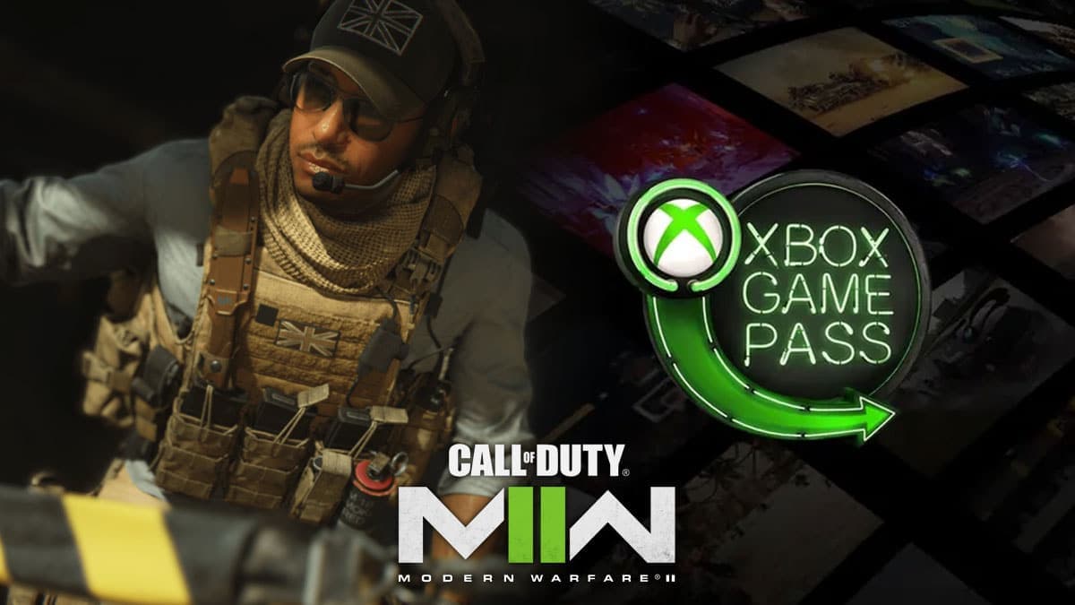 Gaz in Modern Warfare 2 and Xbox Game Pass logo