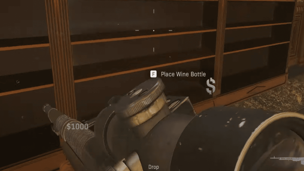 Warzone Fortune's Keep easter egg vault placing wine bottle