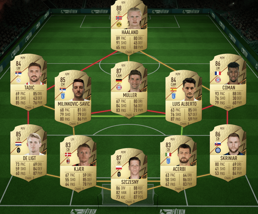 Bundesliga Reus SBC solution FIFA 22