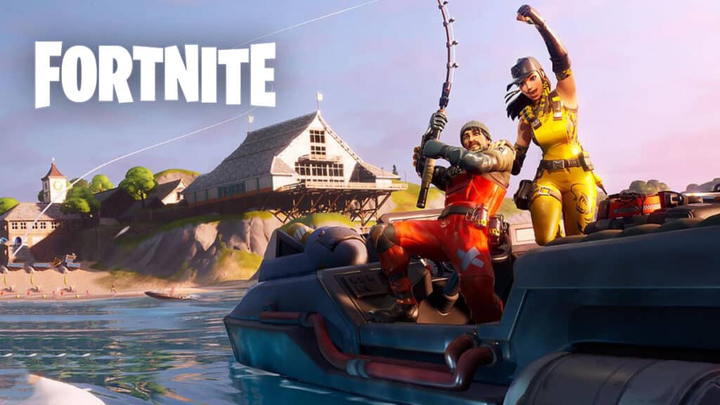 Fortnite characters fishing