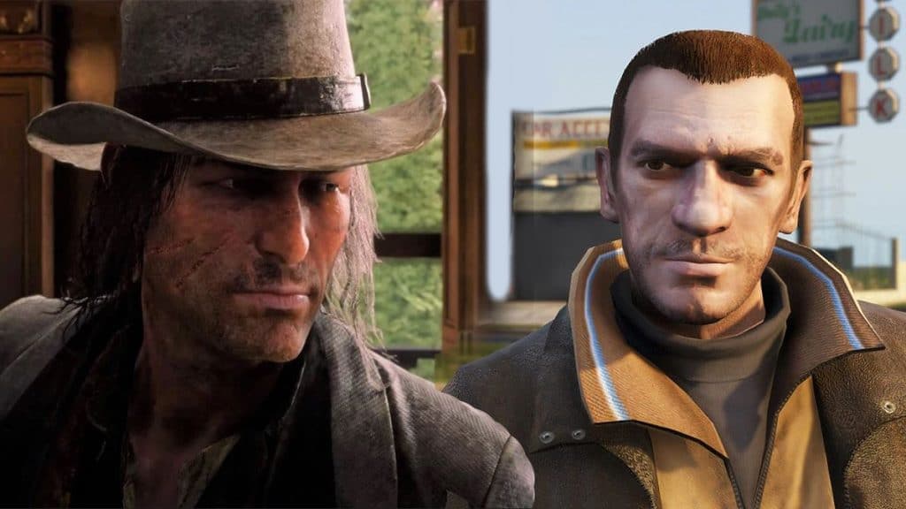 Nico Bellic and John Marston