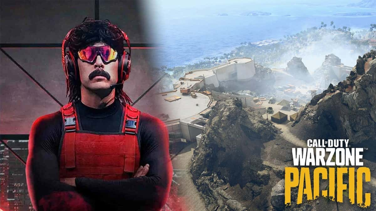 Dr Disrespect and Warzone Caldera's mountain