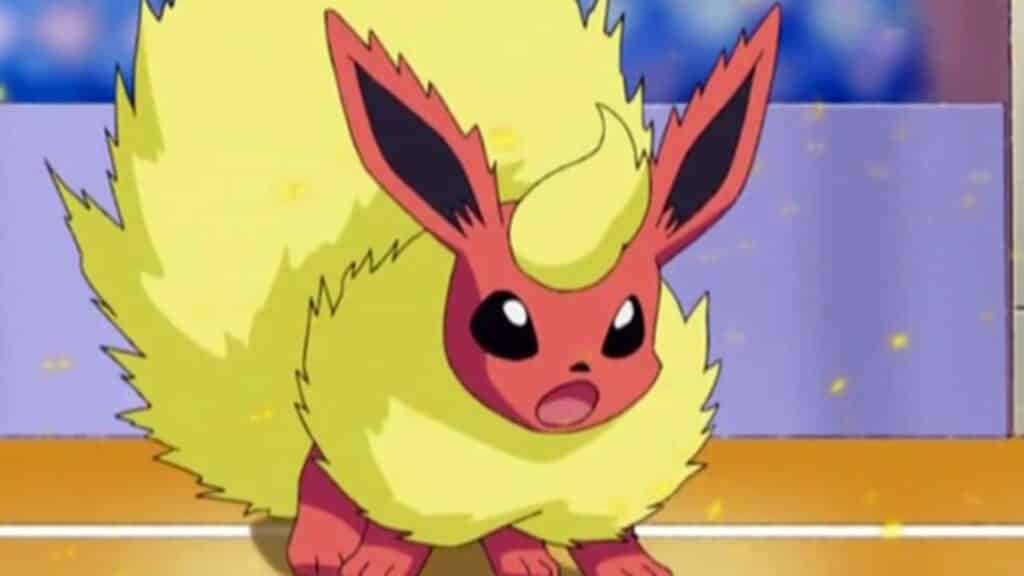 pokemon go eevee evolution flareon in the anime