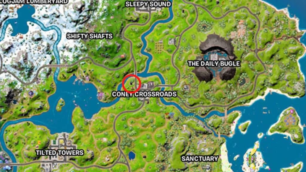 fortnite coney crossroads coolest player location