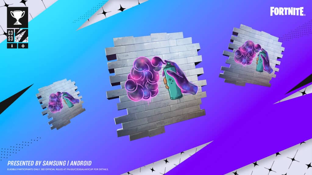 Galaxy creation spray in Fortnite