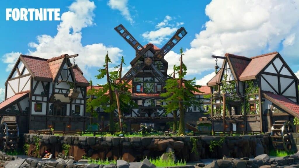 Gun Fight Black Forest map in Fortnite