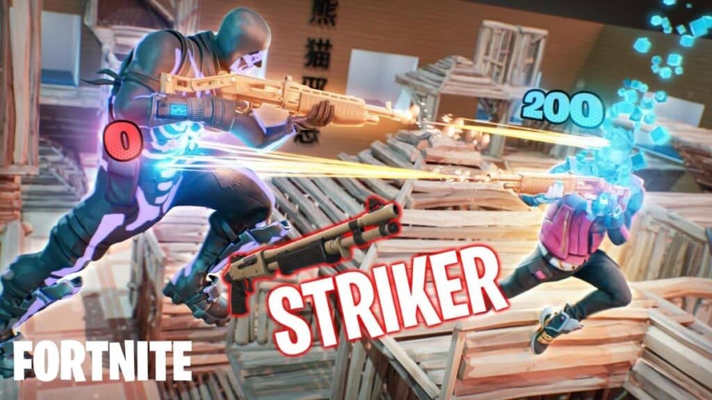 Headshot only box fight striker map in Fortnite