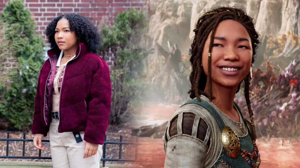 Laya DeLeon Hayes as Angrboda in God Of War Ragnarok