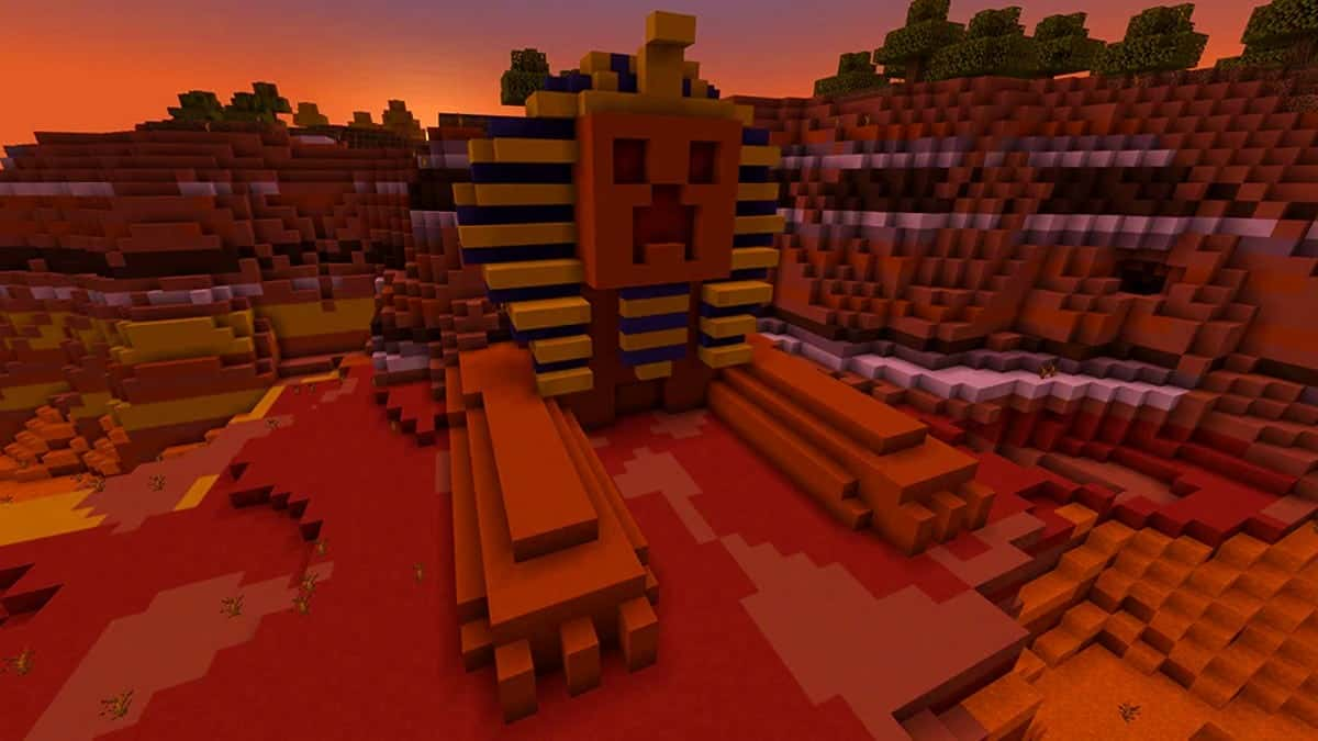 Minecraft replica of Egyptian Pyramids