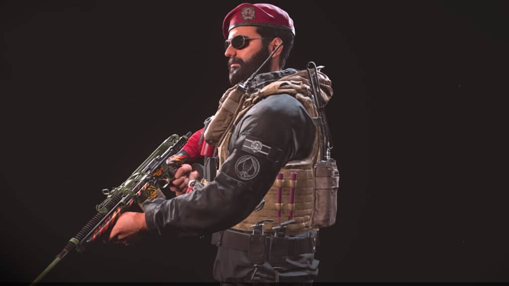 Al-Asad wearing Shadow Company patch in Vanguard and Warzone