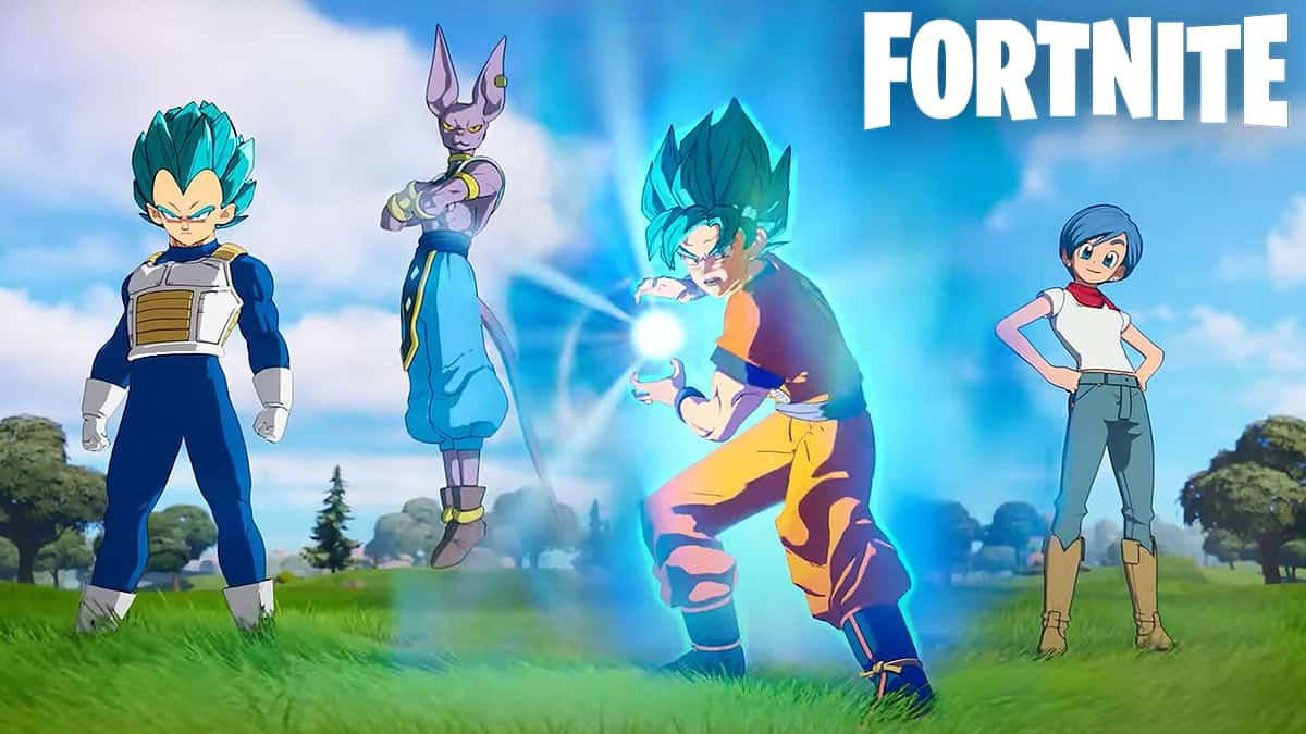 Dragon Ball characters in Fortnite