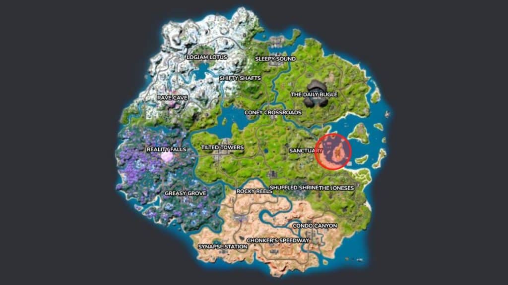 Fortnite Crash Pads location