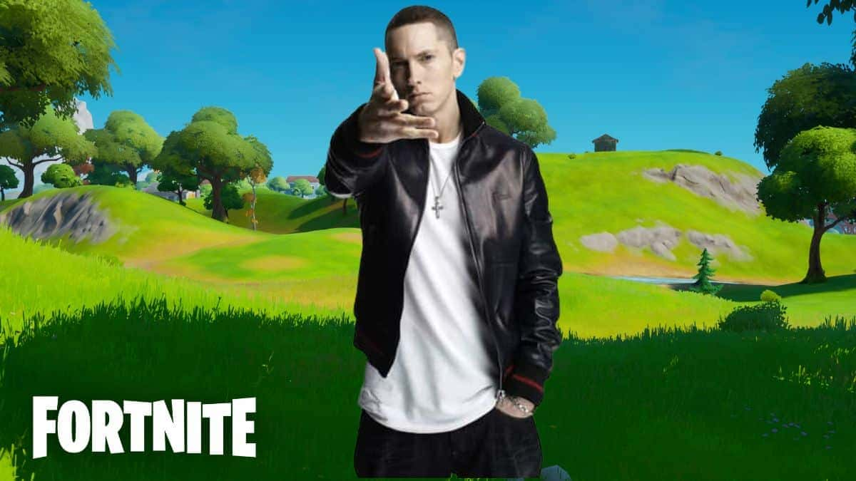 Eminem on Fortnite background