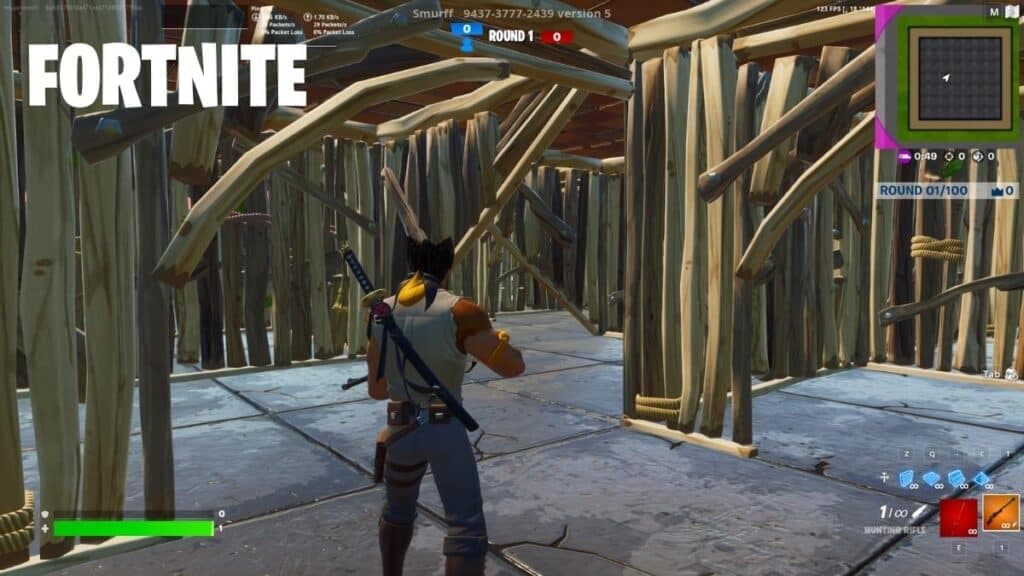 Combat One Shot Boxfight map in Fortnite