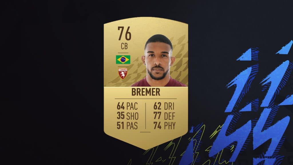 FIFA 22 Bremer rating