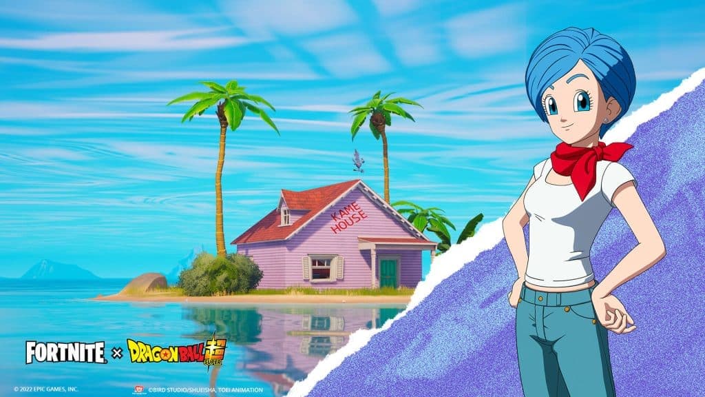 Bulma and Kame house in Fortnite