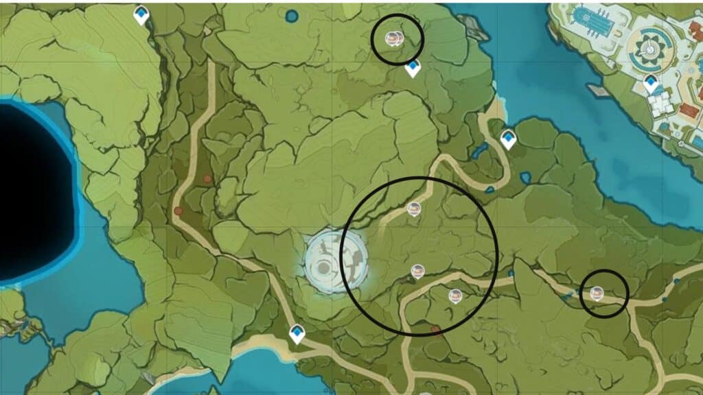 Dandelion Seed locations in Wolvendom region