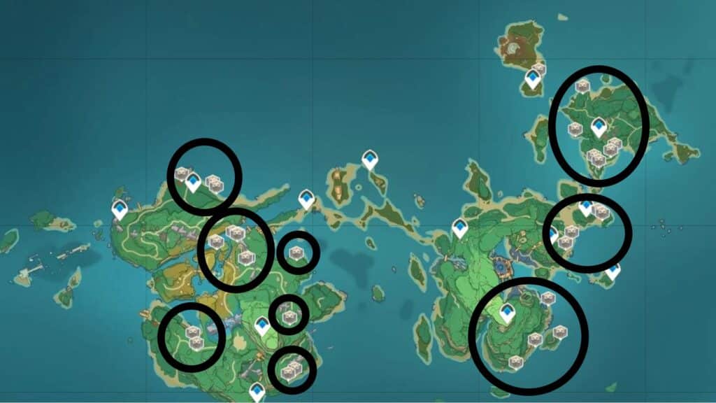 Treasure Hoarder locations in Yashiori and Kannazuki islands