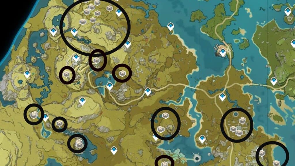 Treasure Hoarder locations in Liyue