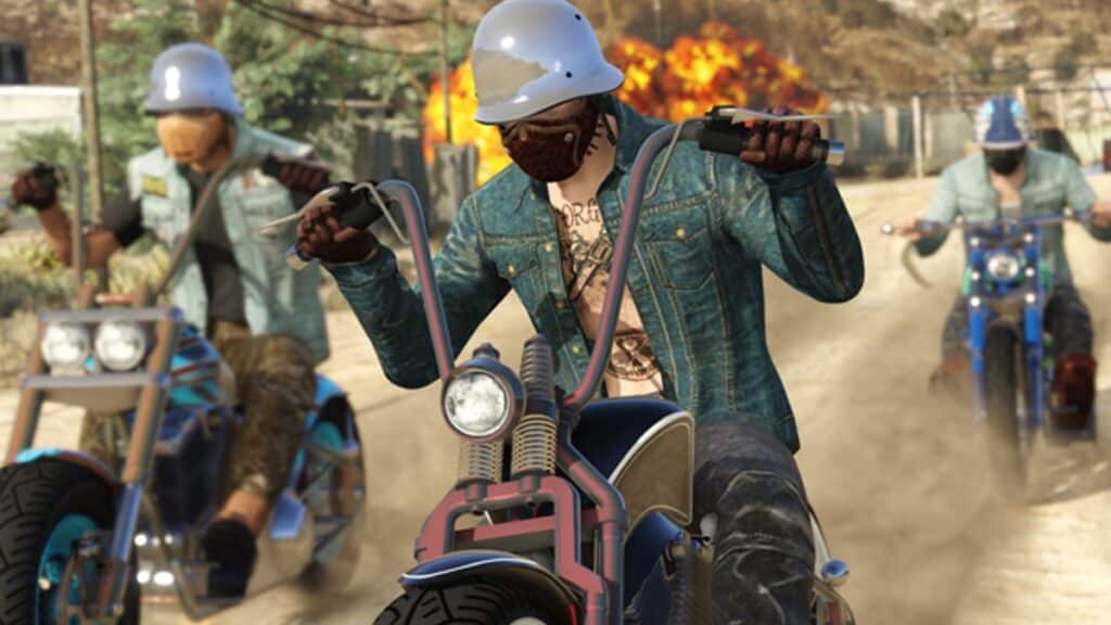 Bikers riding in GTA