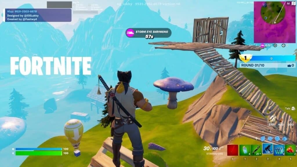 Lukky's Solo Endgame map in Fortnite