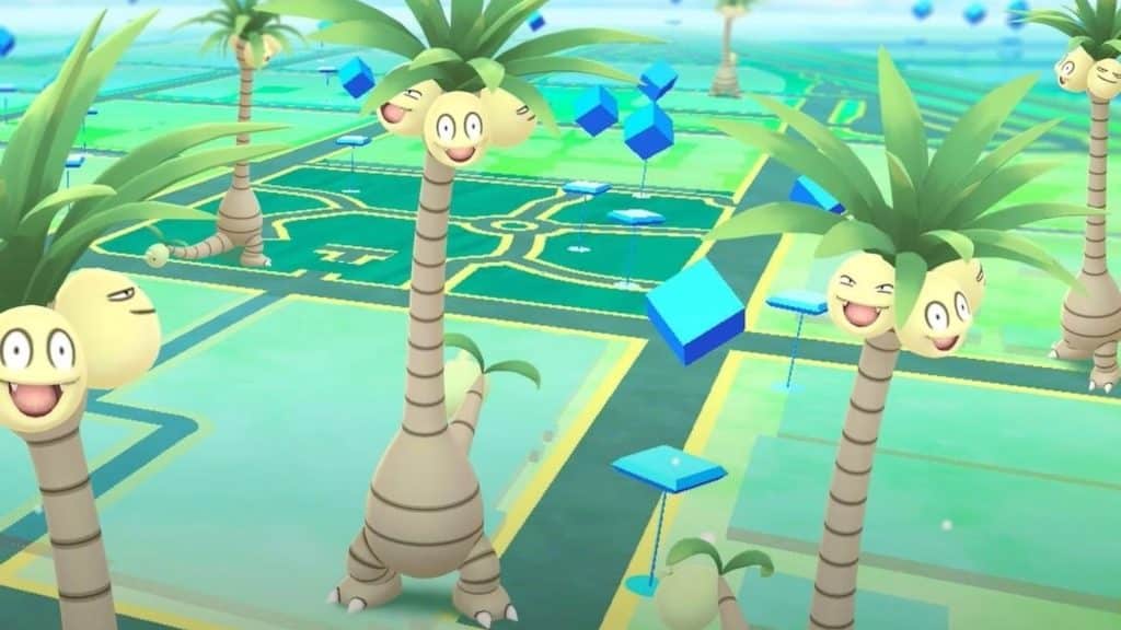 Alolan Exeggutor in Pokemon Go open-world