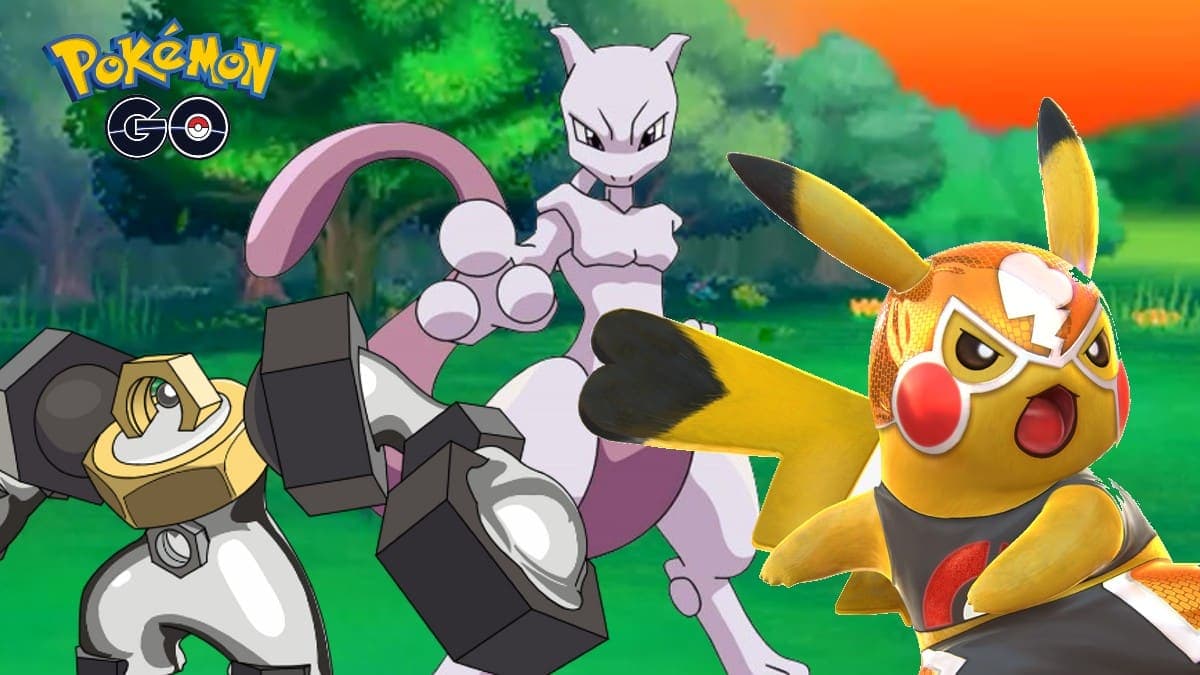 Mewtwo, Melmetal and Pikachu Libre