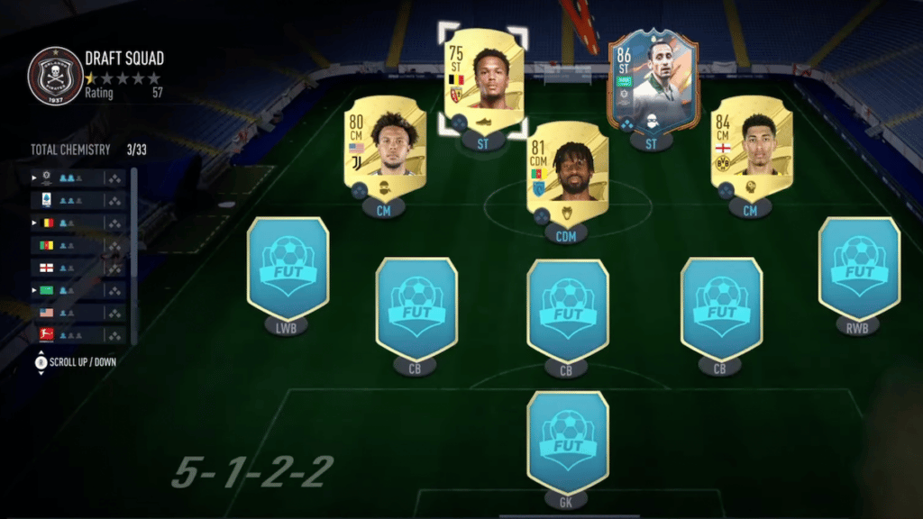 FIFA 23 FUT Draft squad selection