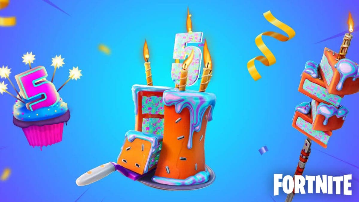 Fortnite birthday cake