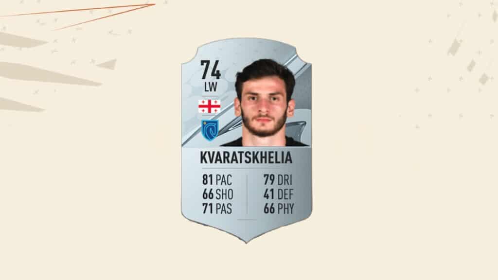 Khvicha Kvaratskhelia rating FIFA 23