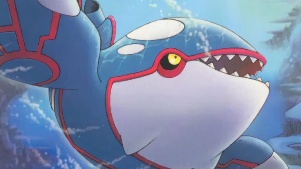 legendary water pokemon kyogre underwater