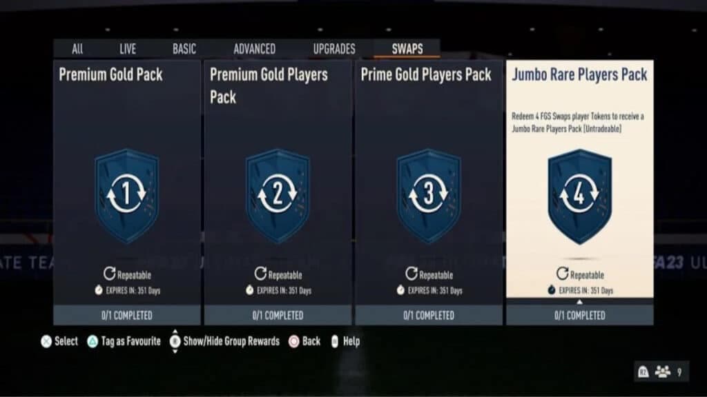 FGS Swaps rewards FIFA 23