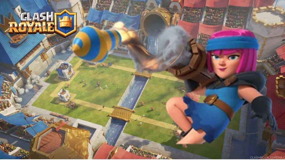 Firecracker shooting a firework in Clash Royale