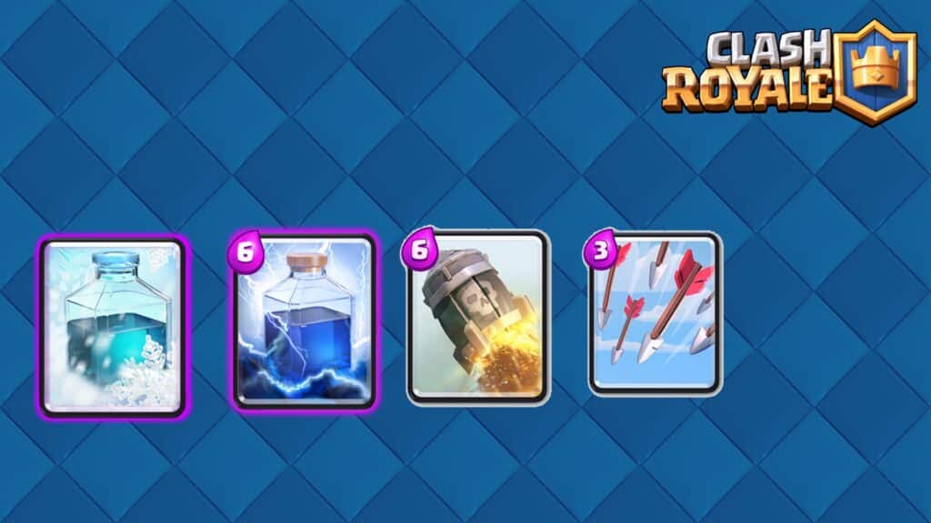 Spell cards in Clash Royale