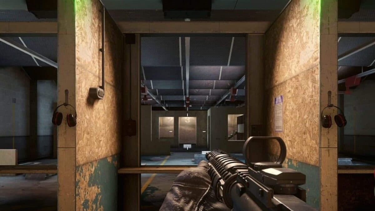 firing range in cod modern warfare