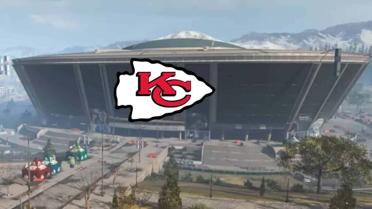 warzone stadium poi with kansas city chiefs badge