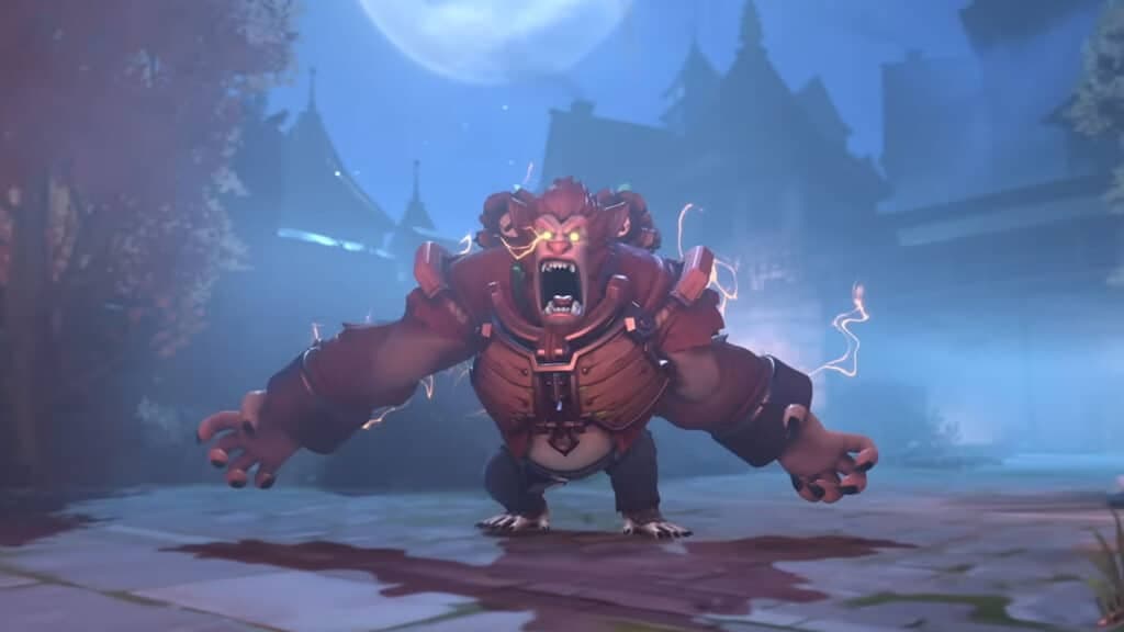 Overwatch 2 legendary werewolf winston skin