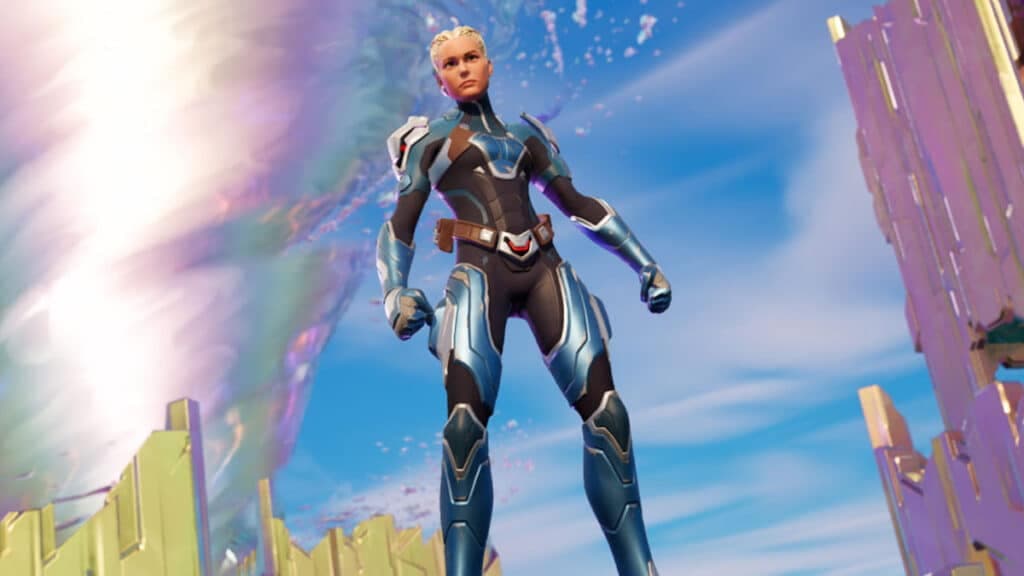 Brie Larson as the paradigm in Fortnite Chapter 3 Season 4