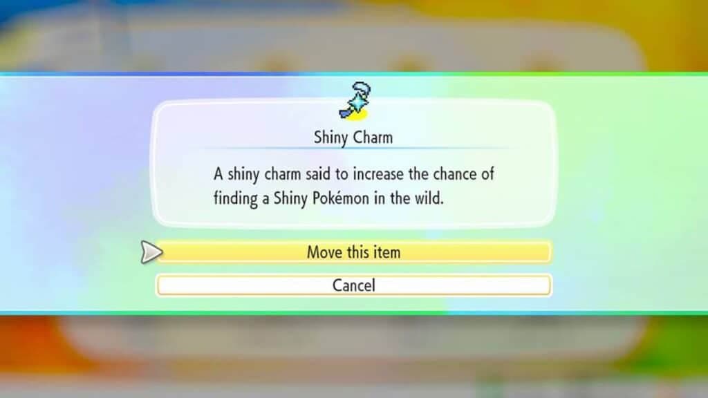 Shiny Charm in Pokemon Scarlet and Violet