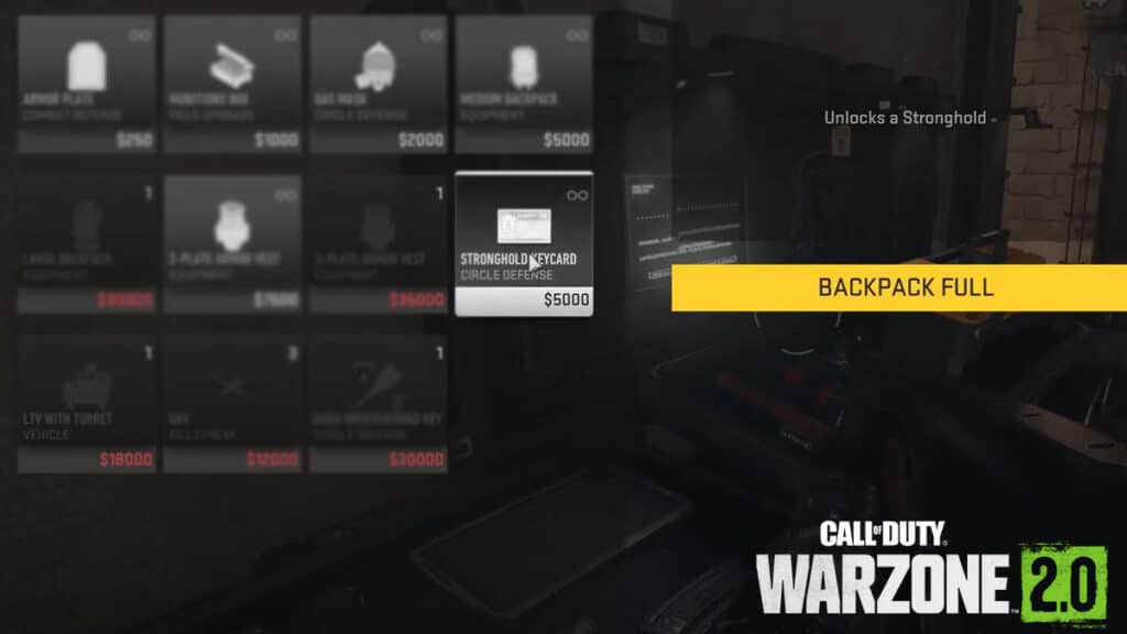 Stronghold Keycard in Warzone 2 DMZ Buy Machine