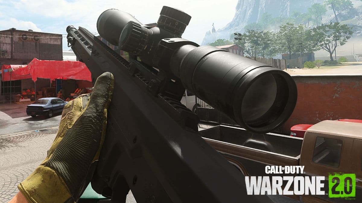 Warzone 2 player using Sniper Rifle