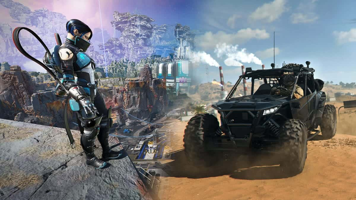 apex legends catalyst looking over warzone 2 vehicle