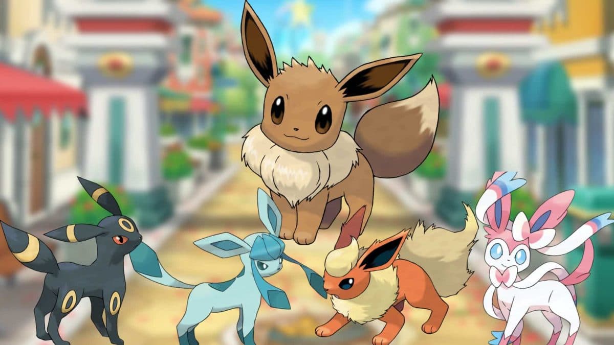 eevee umbreon glaceon flareon sylveon in pokemon scarlet and violet