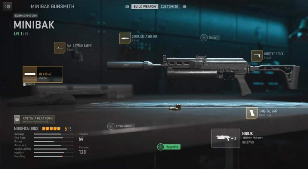 The Minibak in Modern Warfare 2.