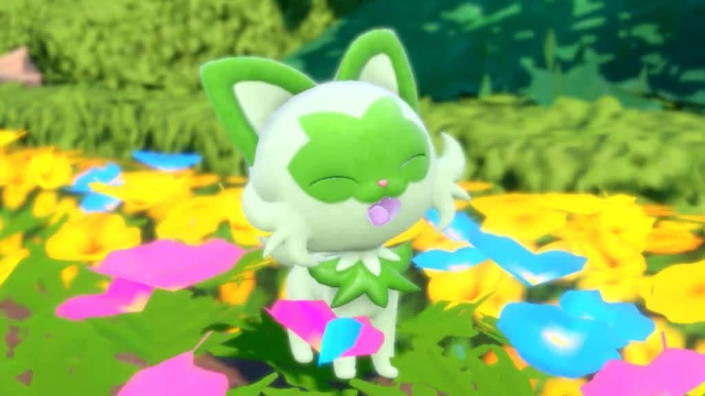 sprigatito cutscene in pokemon scarlet and violet