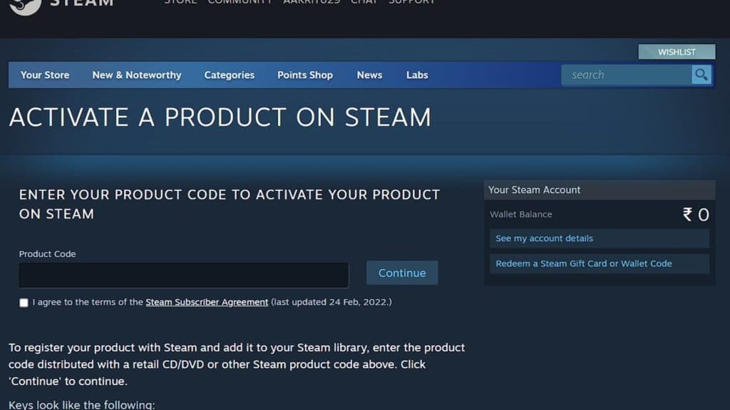 Official Steam website for keys redemption