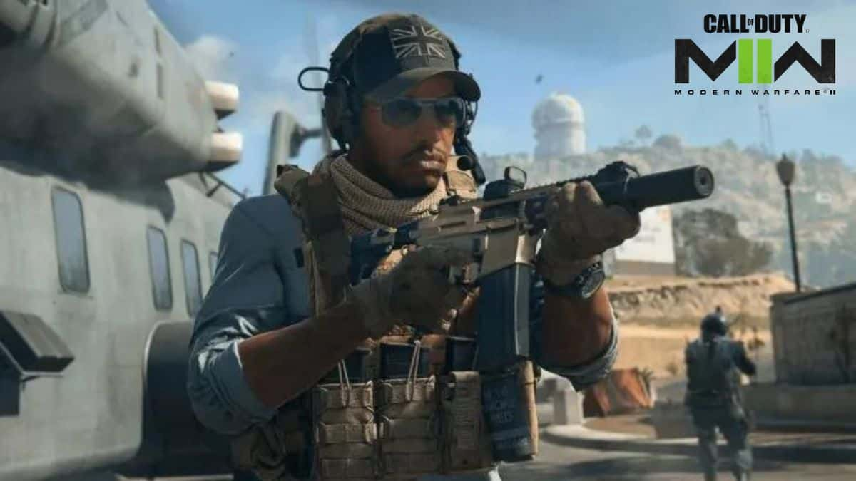 Modern Warfare 2 Operator with weapon