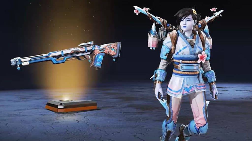 Valkyrie Wintertide skin in Apex Legends