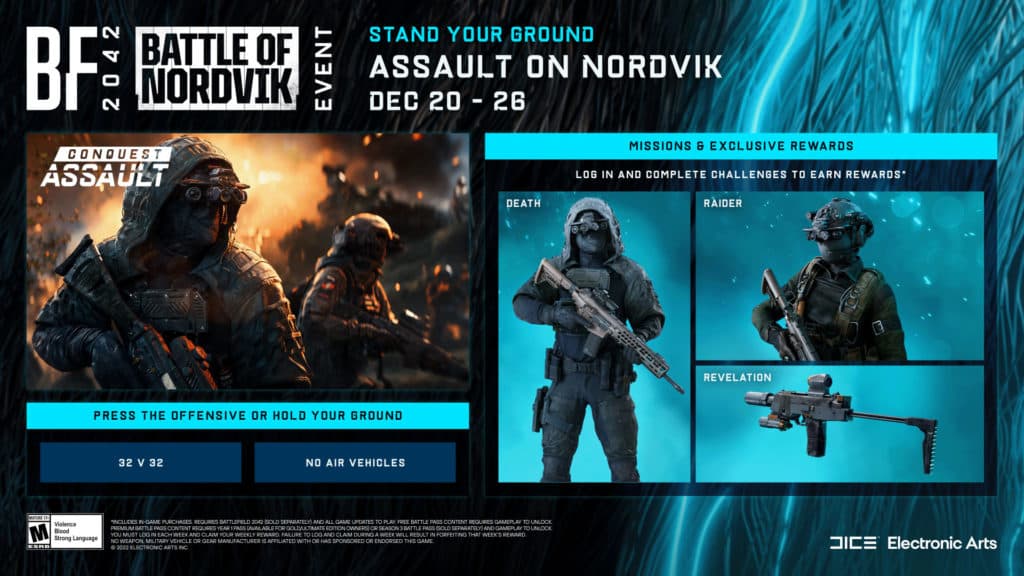 Battlefield 2042 battle of nordvik week 1 rewards