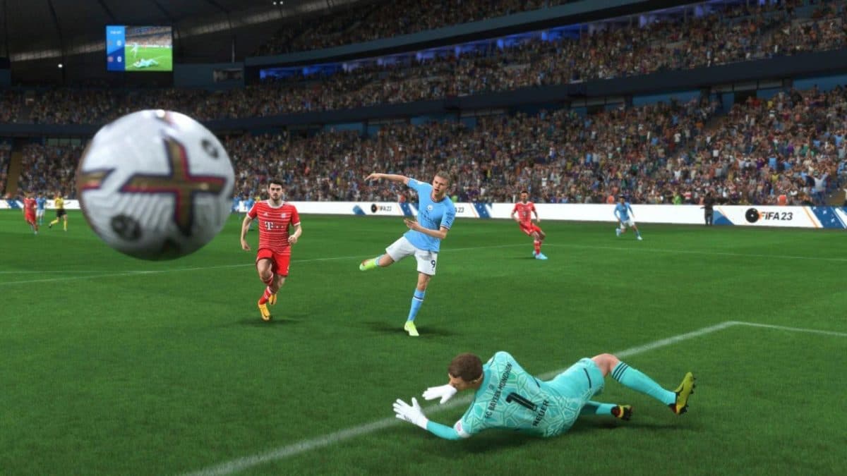 haaland scoring goal in fifa 23